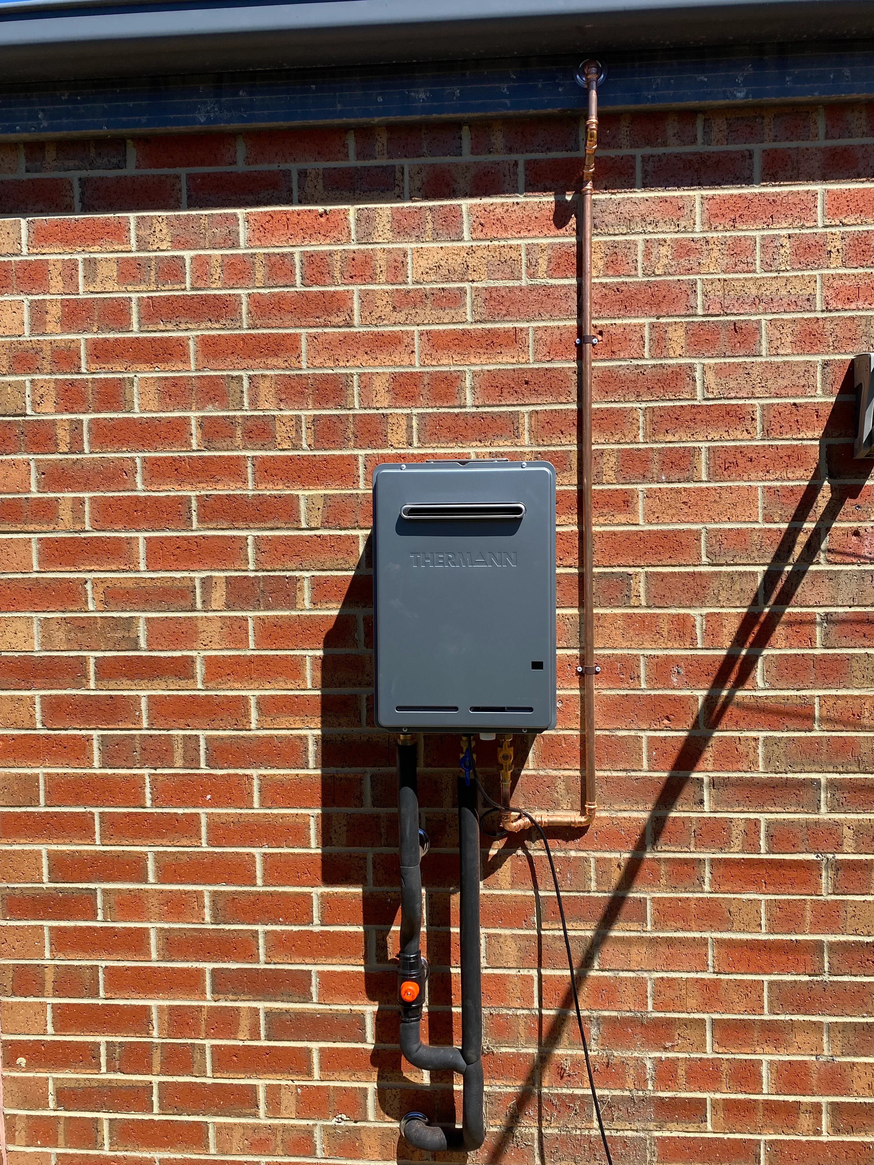 Instantaneous continuous-flow hot water system installed by NJZ Plumbing, Gisborne and the Macedon Ranges
